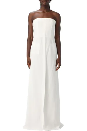 Alberta Ferretti Dames, Jurken, Wit, Maat: S Zijde