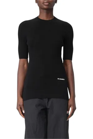 Jil Sander Dames, Truien, Zwart, Maat: S Wol