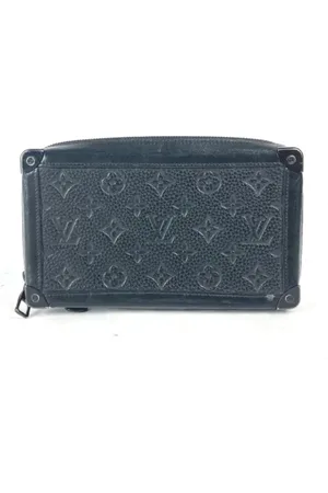 LOUIS VUITTON Dames, Pre-owned, Blauw, Maat: ONE Size Leer