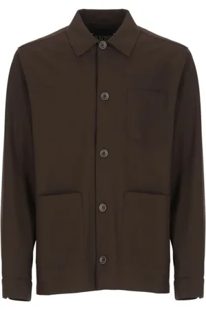 HERNO Heren, Overhemden, Bruin, Maat: XL
