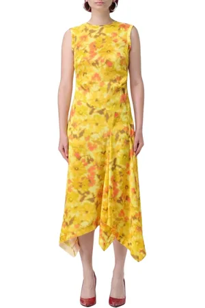 Acne Studios Dames, Jurken, Geel, Maat: XS Zijde