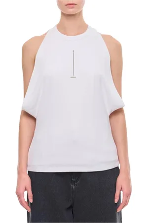 Alexander McQueen Dames, Tops, Wit, Maat: 2XS Katoen