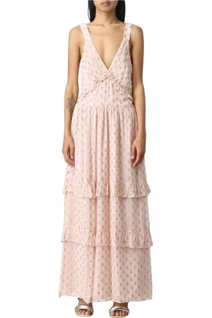 Twin-Set Dames, Jurken, Roze, Maat: M Viscose