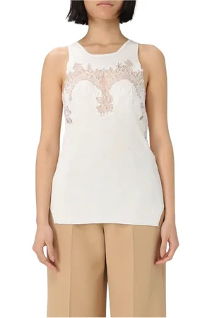 ERMANNO SCERVINO Dames, Tops, Wit, Maat: S