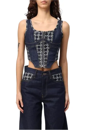 AMIRI Dames, Tops, Blauw, Maat: XS Denim