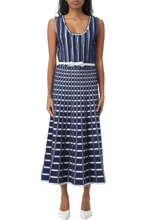 Elisabetta Franchi Dames, Jurken, Blauw, Maat: M