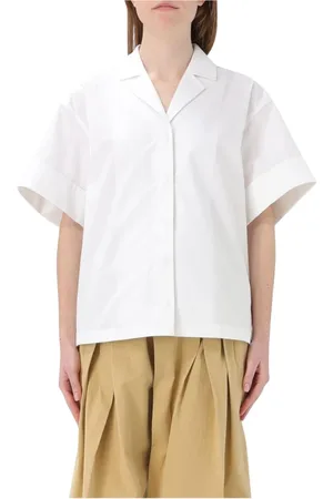 Jil Sander Dames, Blouses & Shirts, Wit, Maat: XS Katoen