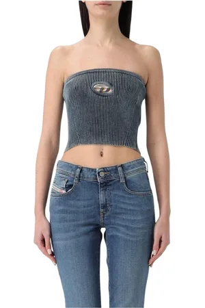 Diesel Dames, Tops, Blauw, Maat: S Katoen
