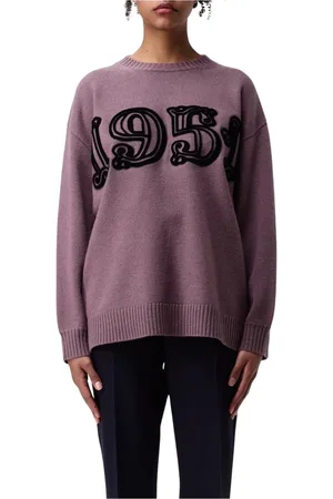 Max Mara Dames, Truien, Paars, Maat: XS Kasjmier
