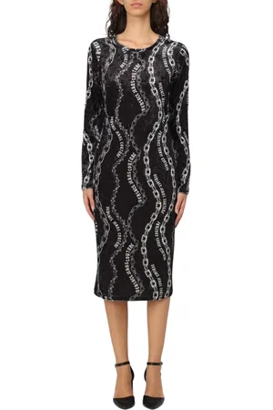 VERSACE Dames, Jurken, Zwart, Maat: 2XS