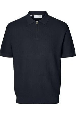 SELECTED Heren, Tops, Blauw, Maat: XL Katoen