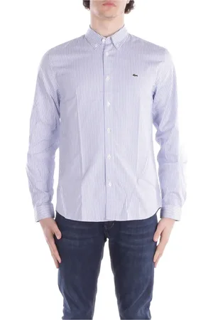 Lacoste Heren, Overhemden, Paars, Maat: 3XL Katoen