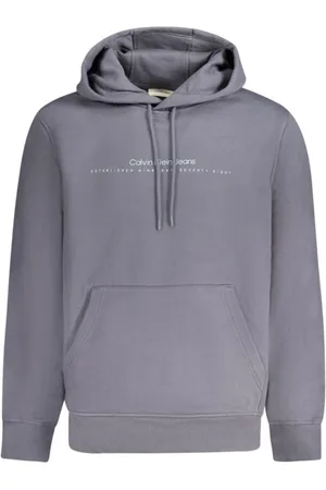 Calvin Klein Heren, Sweatshirts & Hoodies, Blauw, Maat: S Katoen