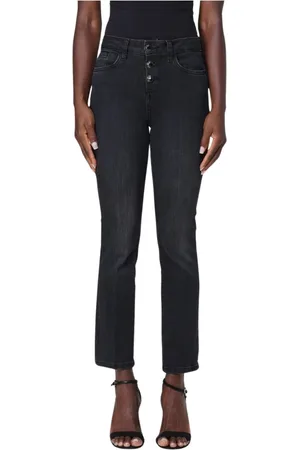 Liu Jo Dames, Jeans, Zwart, Maat: W32 Katoen