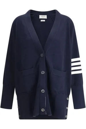 Thom Browne Dames, Truien, Blauw, Maat: S Katoen
