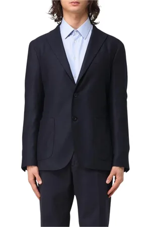 Boglioli Heren, Pakken, Blauw, Maat: 4XL Wol