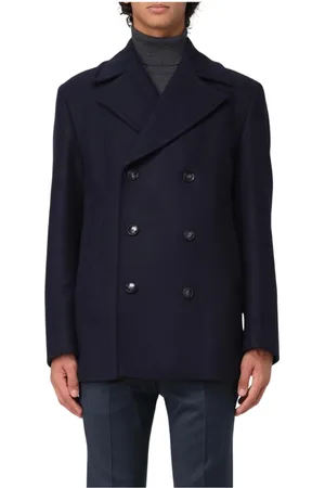 HUGO BOSS Heren, Jassen, Blauw, Maat: XL Wol
