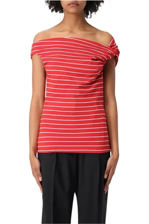 Msgm Dames, Blouses & Shirts, Rood, Maat: S