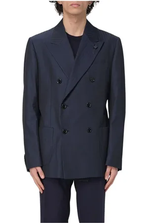 LARDINI Heren, Jassen, Blauw, Maat: M Wol