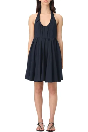 Armani Exchange Dames, Jurken, Blauw, Maat: S Poliester