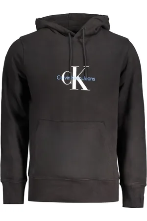 Calvin Klein Heren, Sweatshirts & Hoodies, Zwart, Maat: 2XL Katoen