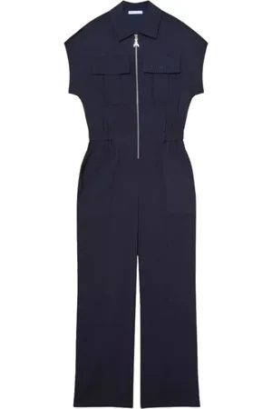 Patrizia Pepe Dames, Jumpsuits & Playsuits, Blauw, Maat: S