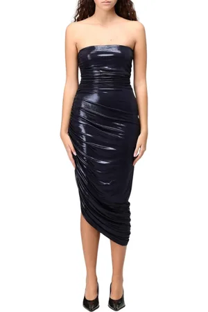 Norma Kamali Dames, Jurken, Blauw, Maat: S Jersey