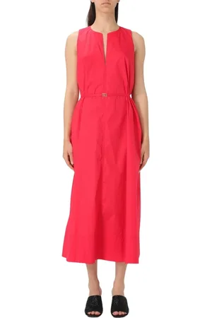 Twin-Set Dames, Jurken, Rood, Maat: 2XL Katoen