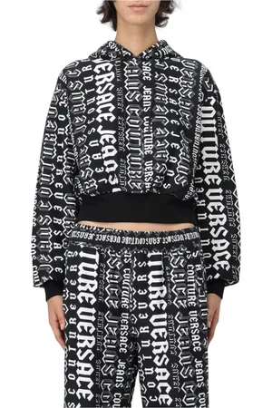 VERSACE Dames, Sweatshirts & Hoodies, Veelkleurig, Maat: 2XS Katoen