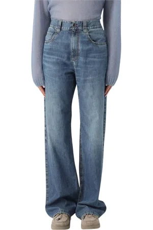 Brunello Cucinelli Dames, Jeans, Blauw, Maat: S Denim