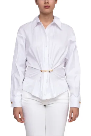 Elisabetta Franchi Dames, Blouses & Shirts, Wit, Maat: L