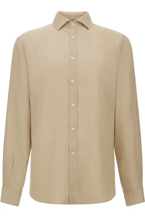 Boggi Milano Heren, Overhemden, , Maat: 3XL Linnen