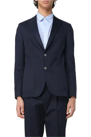 HUGO BOSS Heren, Jassen, Blauw, Maat: L