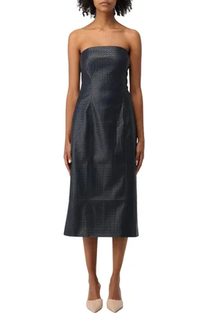 ROTATE Dames, Jurken, Blauw, Maat: XS Leer