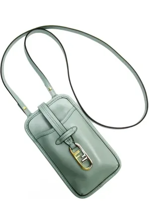 Fendi Dames, Pre-owned, Groen, Maat: ONE Size Leer
