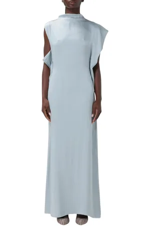 Fendi Dames, Jurken, Blauw, Maat: S Zijde