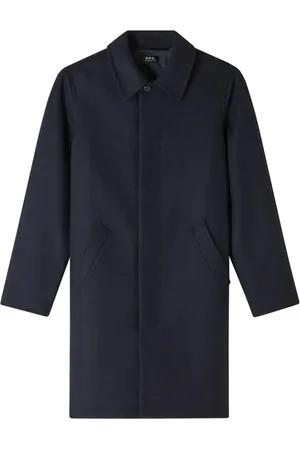 A.P.C. Heren, Jassen, Blauw, Maat: XL Wol