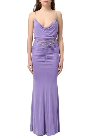 Elisabetta Franchi Dames, Jurken, Paars, Maat: M Jersey