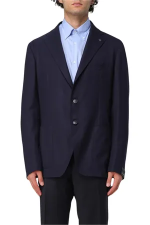 TAGLIATORE Heren, Jassen, Blauw, Maat: 2XL Leer