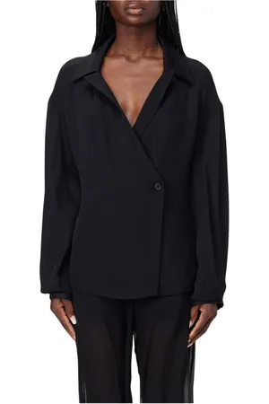Khaite Dames, Blouses & Shirts, Zwart, Maat: XS Zijde