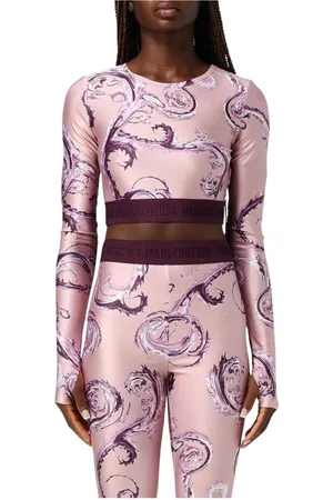 VERSACE Dames, Tops, Roze, Maat: XS Polyamide