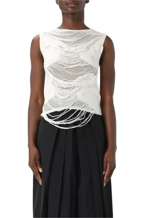 Maison Margiela Dames, Tops, Wit, Maat: M Wol