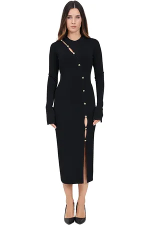 VERSACE Dames, Jurken, Zwart, Maat: M