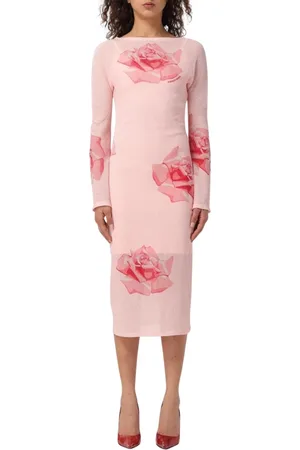 Kenzo Dames, Jurken, Roze, Maat: 2XS Nylon
