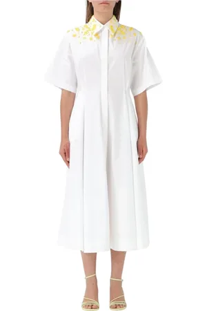 Msgm Dames, Jurken, Wit, Maat: XS