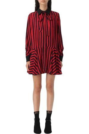 Msgm Dames, Jurken, Rood, Maat: XS Viscose