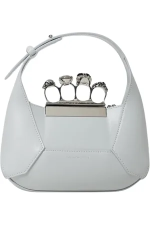 Alexander McQueen Dames, Tassen, Grijs, Maat: ONE Size Leer