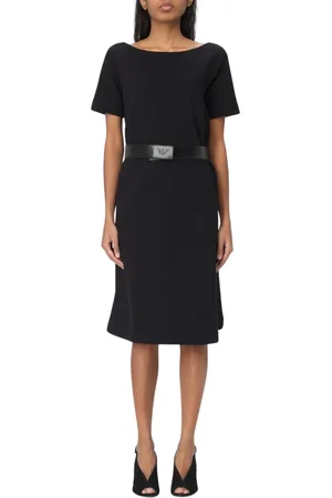 Emporio Armani Dames, Jurken, Zwart, Maat: L