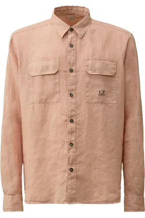 C.P. Company Heren, Overhemden, Roze, Maat: XL Linnen