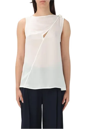 Emporio Armani Dames, Tops, Wit, Maat: L Zijde